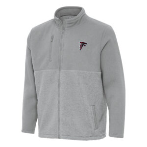 Men's Antigua Gray Atlanta Falcons Daily Fused Full-Zip Jacket