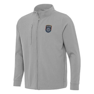 Men's Antigua Gray San Diego FC Regard Full-Zip Jacket