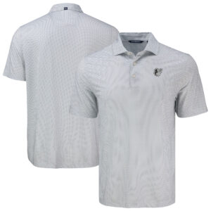 Men's Cutter & Buck Gray Baltimore Orioles  Pike Eco Diamond Dot Print Polo