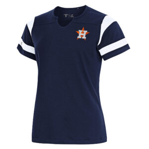 Women's Antigua Navy Houston Astros Encounter Notch Neck Top