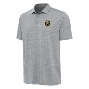 Men's Antigua  Heather Gray Vegas Golden Knights Layout Polo