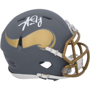Aaron Jones Minnesota Vikings Autographed Riddell Slate Speed Mini Helmet