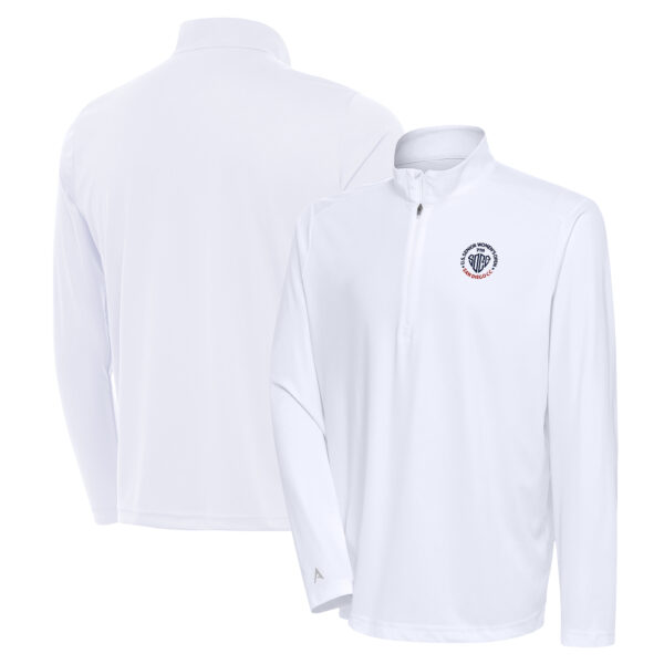 Men's Antigua White 2025 U.S. Senior Women's Open Tribute Quarter-Zip Pullover Top