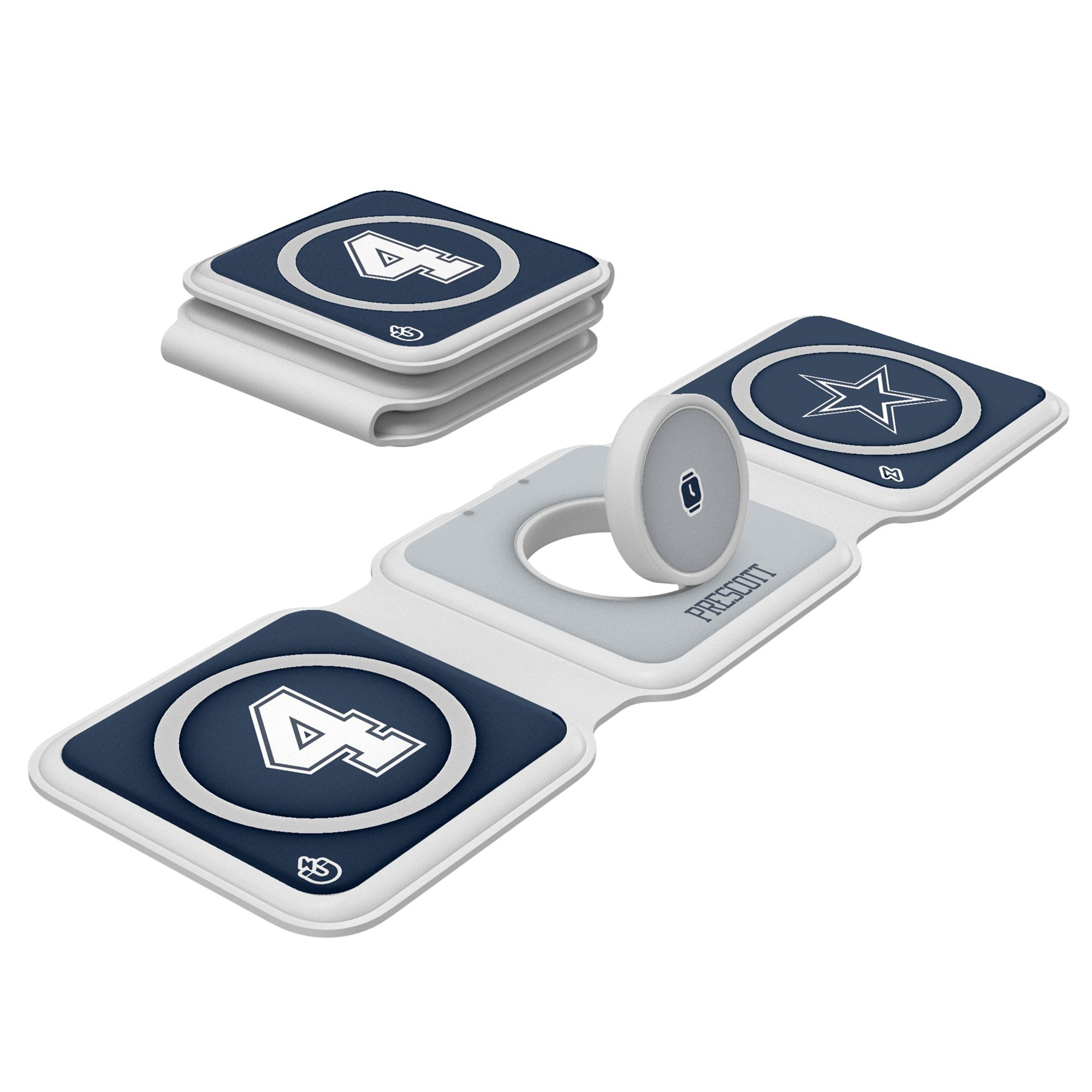 Keyscaper Dak Prescott Dallas Cowboys 3-in-1 Foldable Charger