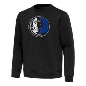 Men's Antigua  Black Dallas Mavericks Relevant Pullover Sweatshirt