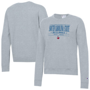 Women's Champion  Gray South Carolina State Bulldogs Powerblend Pullover Sweatshirt