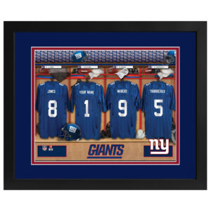 Imperial New York Giants 14" x 18" Custom Print Locker Room