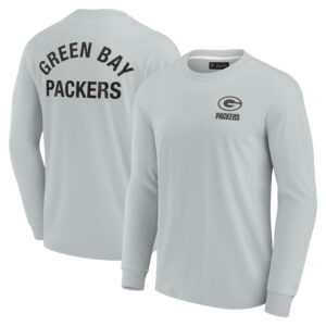 Unisex Fanatics Gray Green Bay Packers Elements Super Soft Long Sleeve T-Shirt