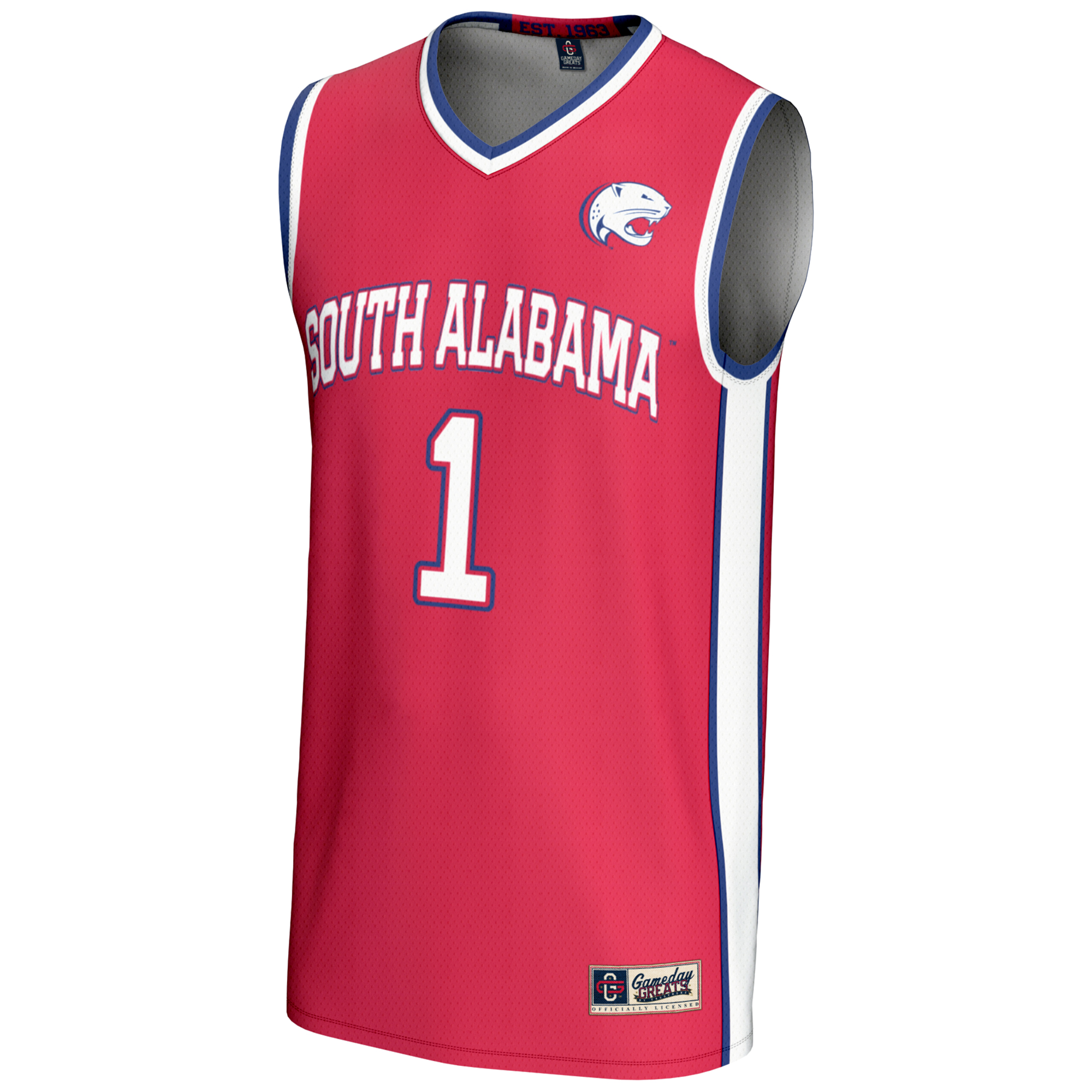 Men's GameDay Greats #1 Red South Alabama Jaguars Lightweight Basketball Jersey - Image 6