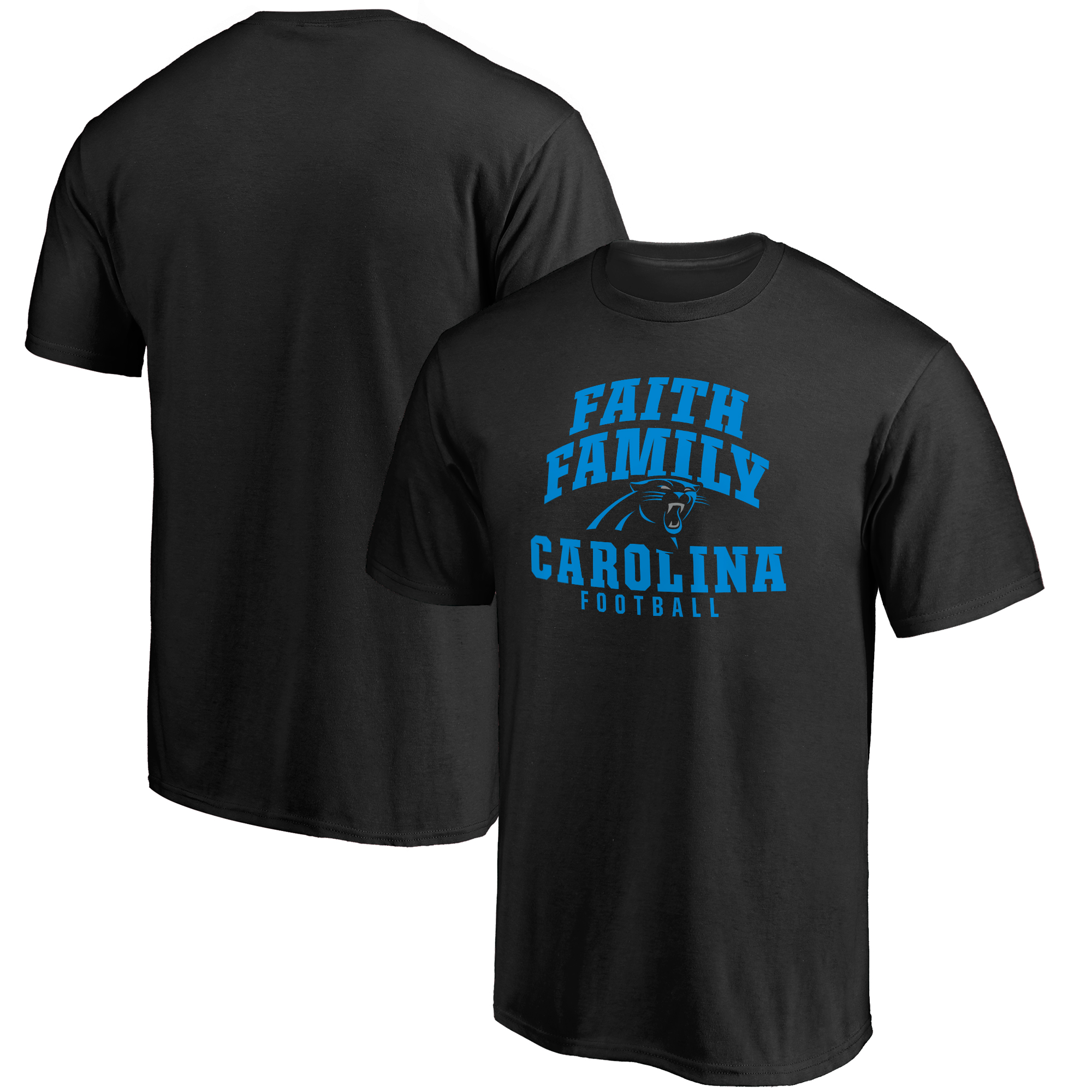 Men's Black Carolina Panthers Faith Family T-Shirt