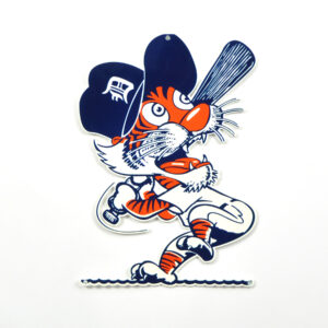 Detroit Tigers Vintage Kitty 12" Steel Sign