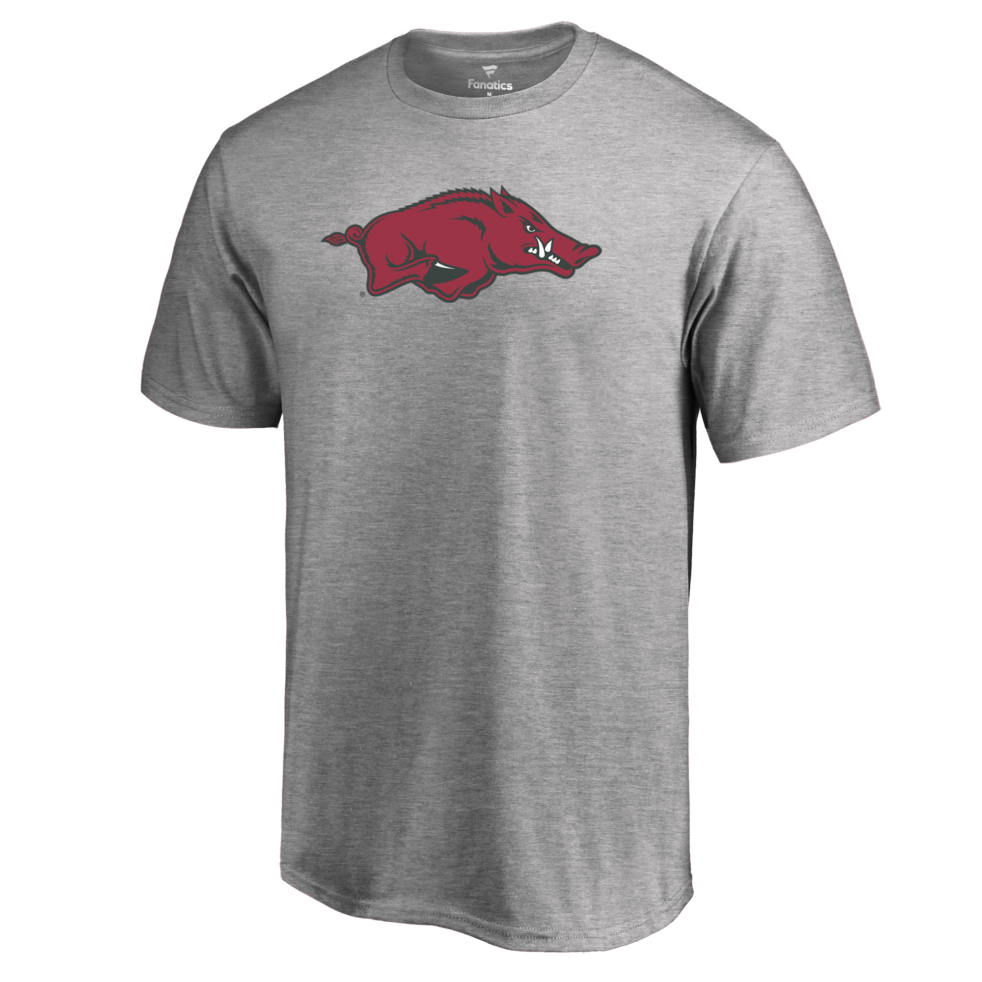 Men's Ash Arkansas Razorbacks Primary Team Logo T-Shirt - Image 6