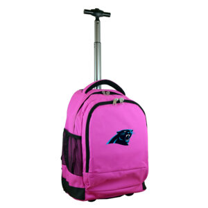 Pink Carolina Panthers 19'' Premium Wheeled Backpack