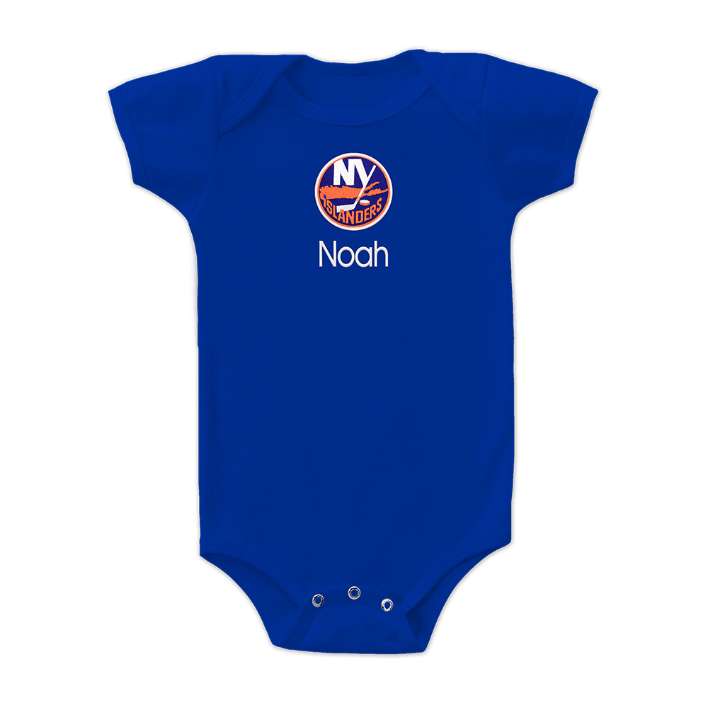 Infant Royal New York Islanders Personalized Bodysuit