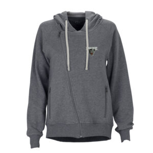 Women's Charcoal Maine Black Bears Fleece Moto Jacket
