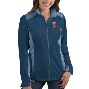 Women's Antigua Navy Illinois Fighting Illini Revolve Full-Zip Jacket