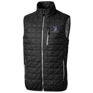 Men's Cutter & Buck Black Air Force Falcons Big & Tall Full-Zip Collegiate Rainier Vest