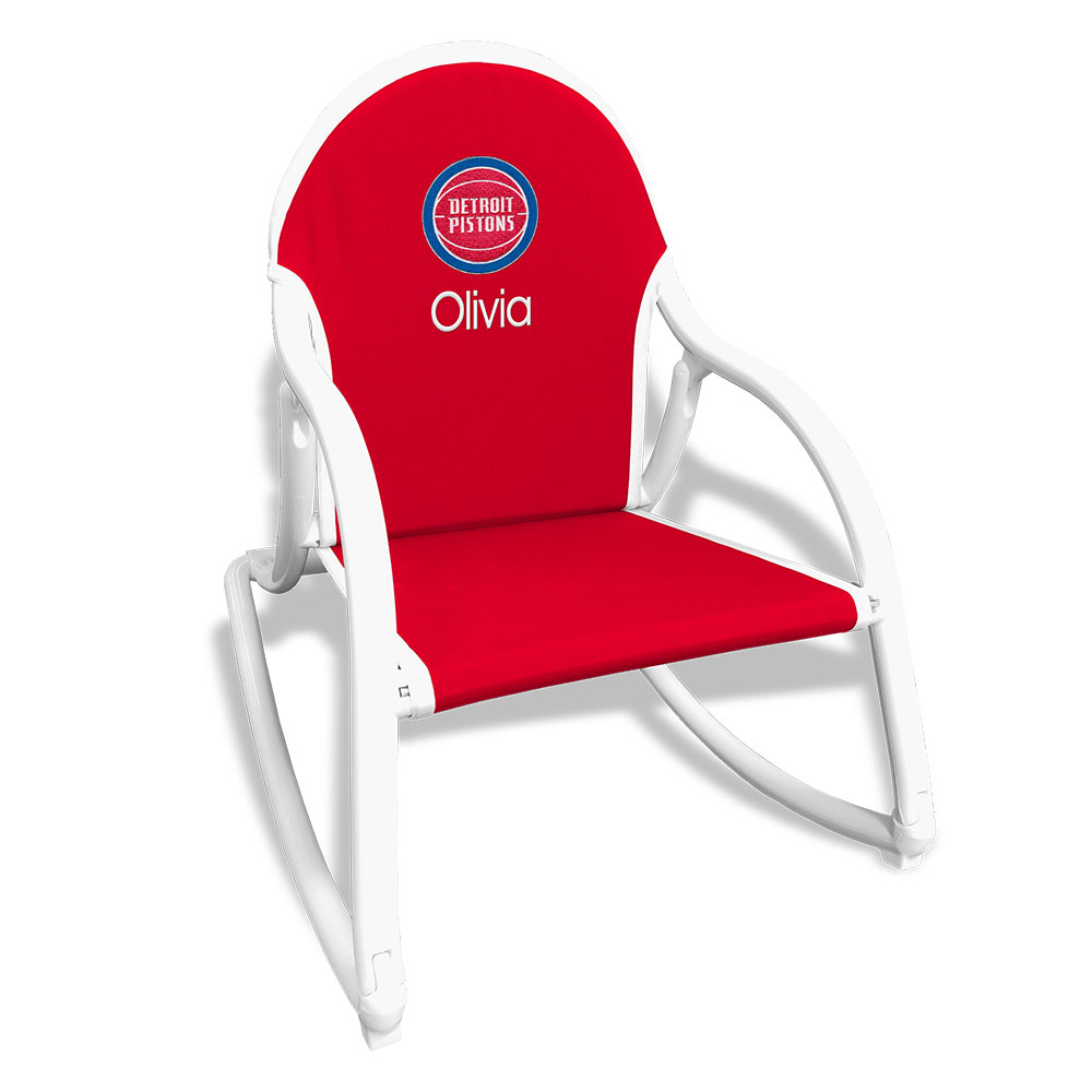 Piston Rocking Camp Chair Red Detroit Pistons Children’s Personalized Rocking Chair