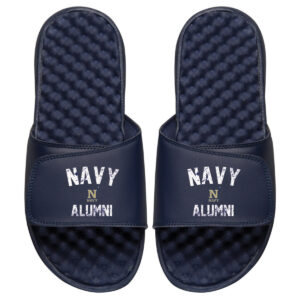 Men's ISlide Navy Navy Midshipmen College Alumni Slide Sandals
