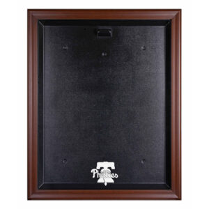 Philadelphia Phillies Brown Framed 2019 Logo Jersey Display Case