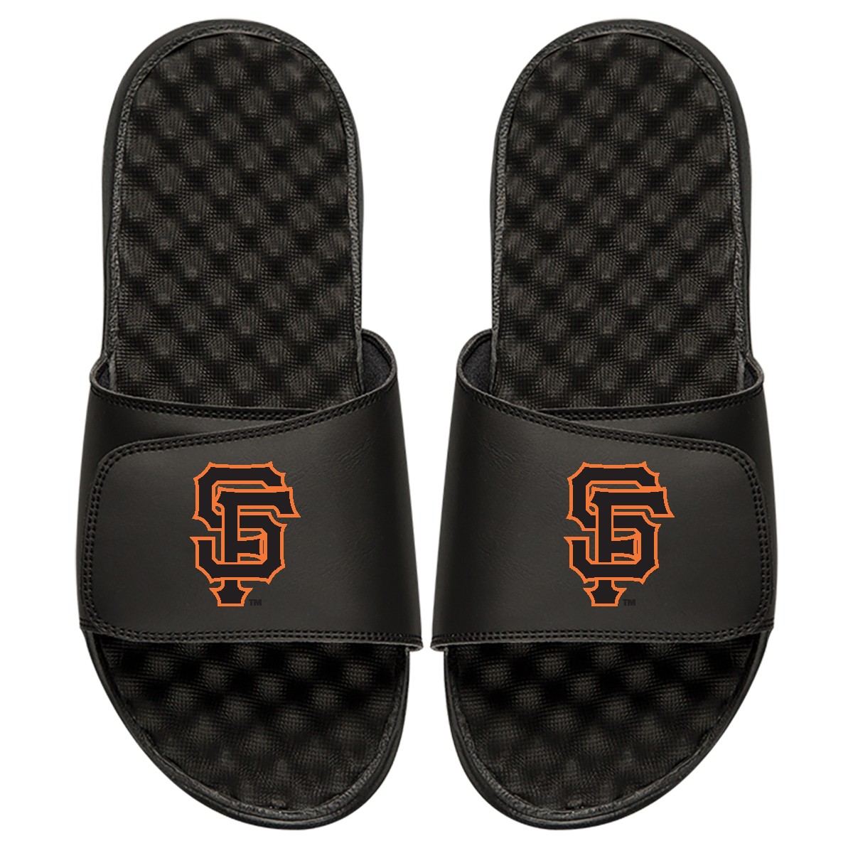 Youth ISlide Black San Francisco Giants Personalized Alternate Logo Slide Sandals