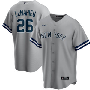 Men's Nike DJ LeMahieu Gray New York Yankees Road Replica Player Jersey