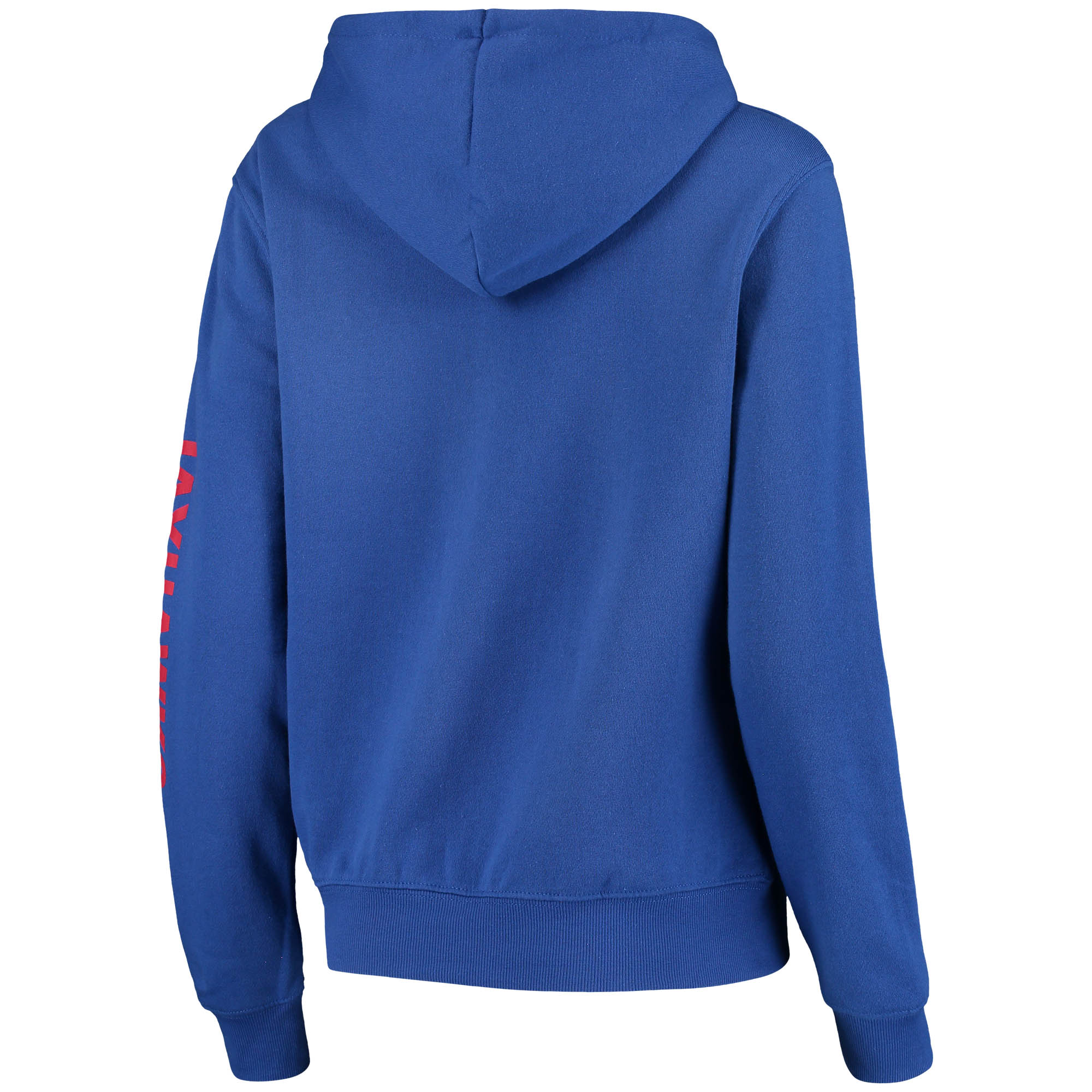 Women's Colosseum Royal Kansas Jayhawks Loud and Proud Pullover Hoodie - Image 7