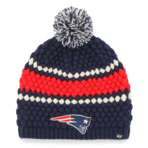 Women's '47 Navy New England Patriots Leslie Beanie with Pom