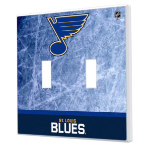 St. Louis Blues Wordmark Double Toggle Lightswitch Plate