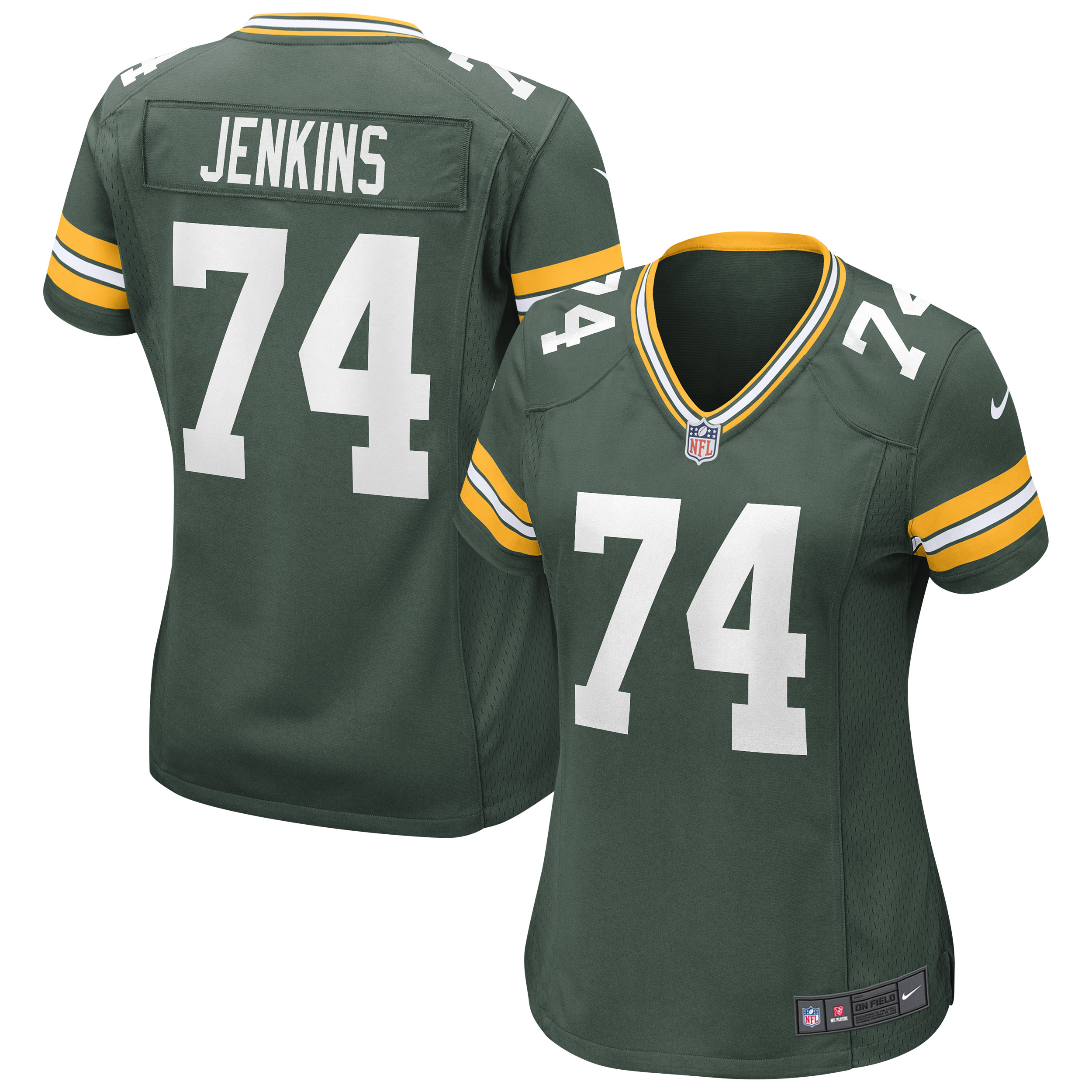 Women's Nike Elgton Jenkins Green Green Bay Packers Game Jersey - Image 2