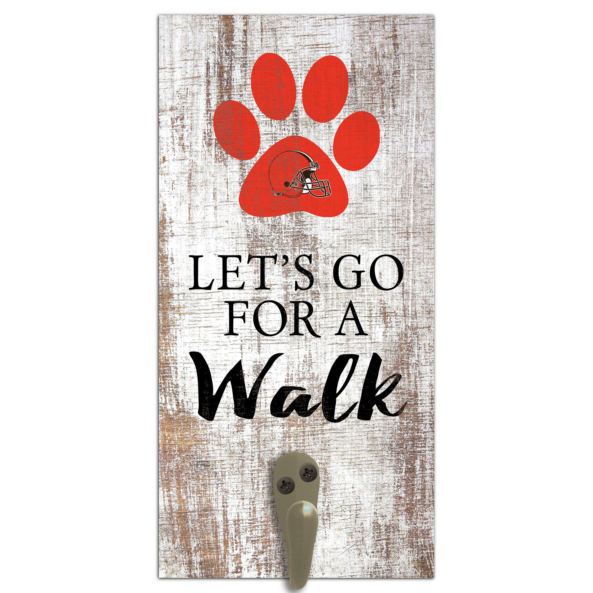 Cleveland Browns 6'' x 12'' Leash Holder Sign