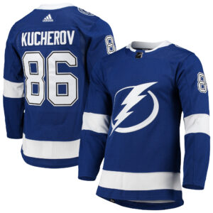 Men's adidas Nikita Kucherov Blue Tampa Bay Lightning Home Primegreen Authentic Player Jersey