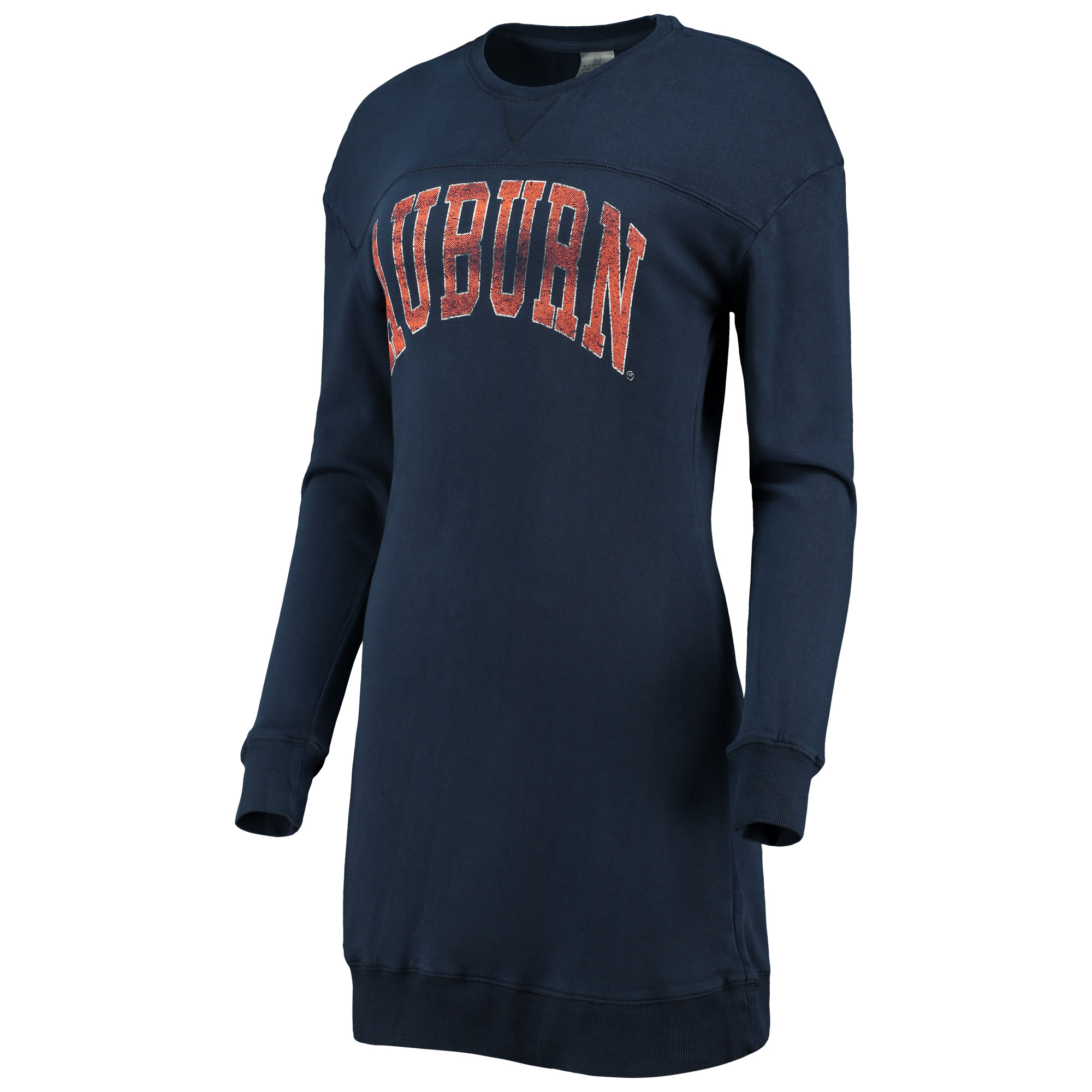 Women's Gameday Couture Navy Auburn Tigers 2-Hit Sweatshirt Mini Dress - Image 6