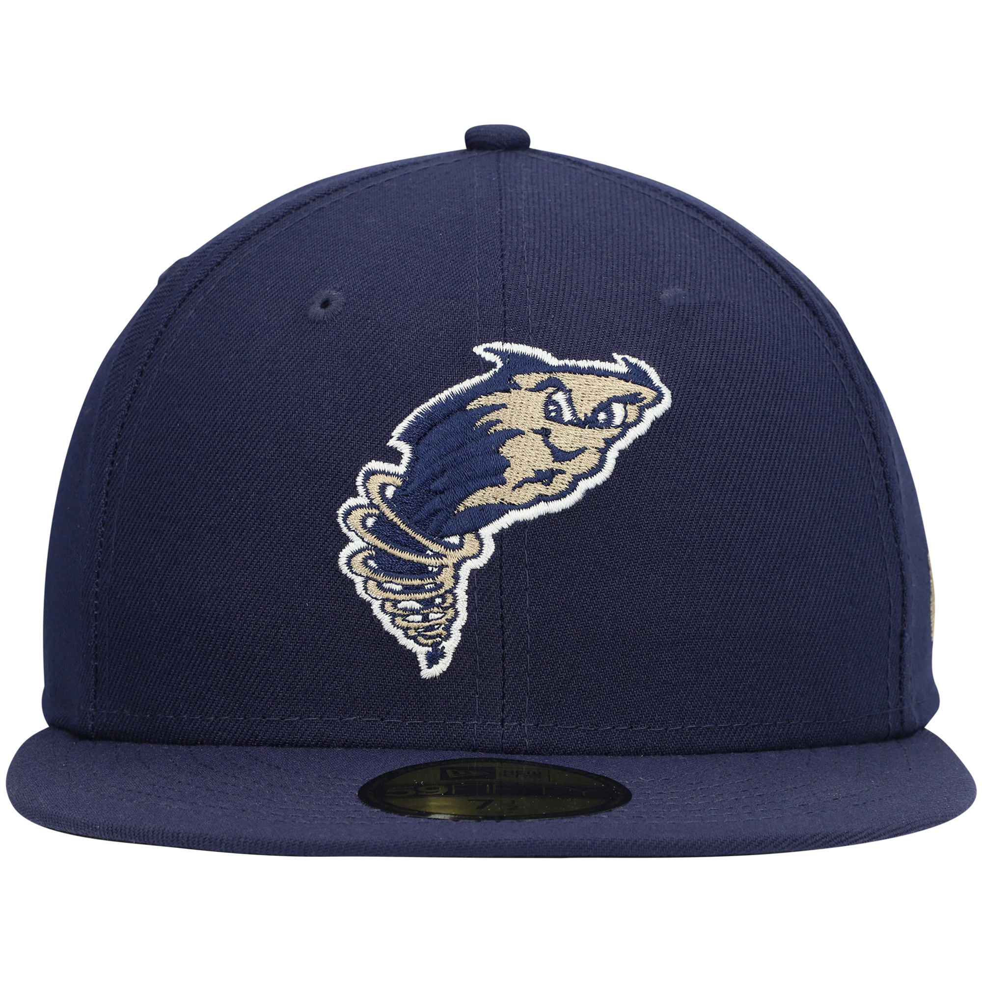 Men's New Era Navy Tri-City Dust Devils Authentic Collection Team Home 59FIFTY Fitted Hat - Image 8