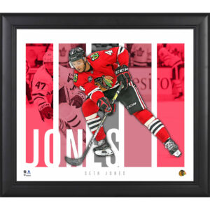 Seth Jones Chicago Blackhawks Unsigned Framed 15" x 17" Player Panel Collage