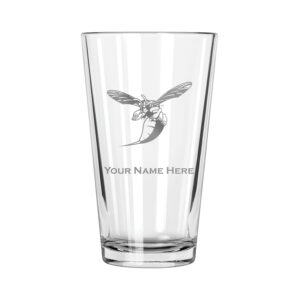 Delaware State Hornets 16oz. Personalized Pint Glass