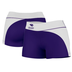 Women's Purple/White High Point Panthers Curve Side Shorties