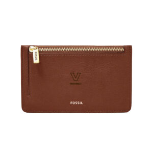 Women's Fossil Brown Vanderbilt Commodores Leather Logan Card Case