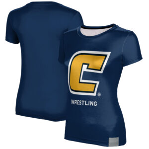 Women's Navy Tennessee Chattanooga Mocs Wrestling T-Shirt