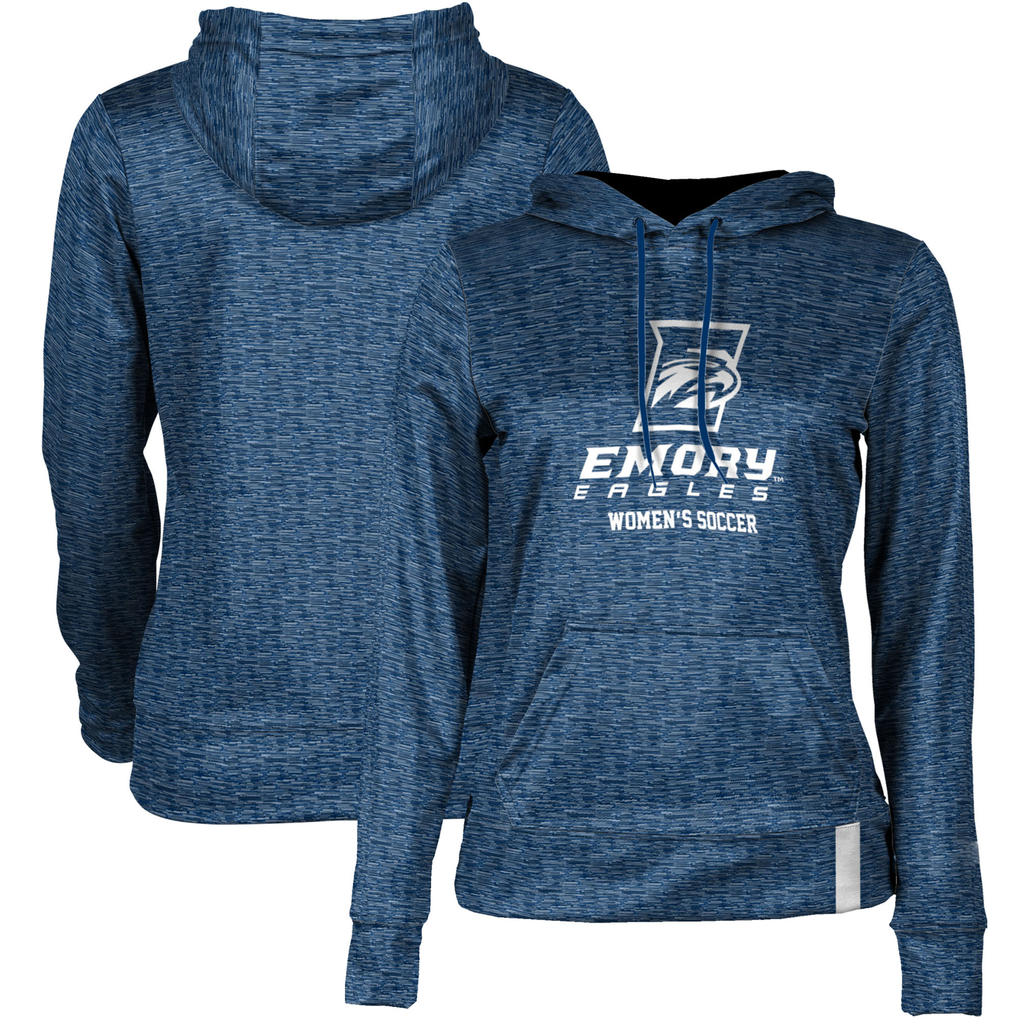 Women's Blue Emory Eagles Women's Soccer Pullover Hoodie - Image 5