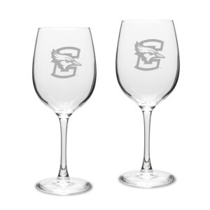 Creighton Bluejays 16oz. 2-Piece Traditional White Wine Glass Set