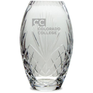 Colorado College Tigers 10'' Full Leaded Crystal Vase