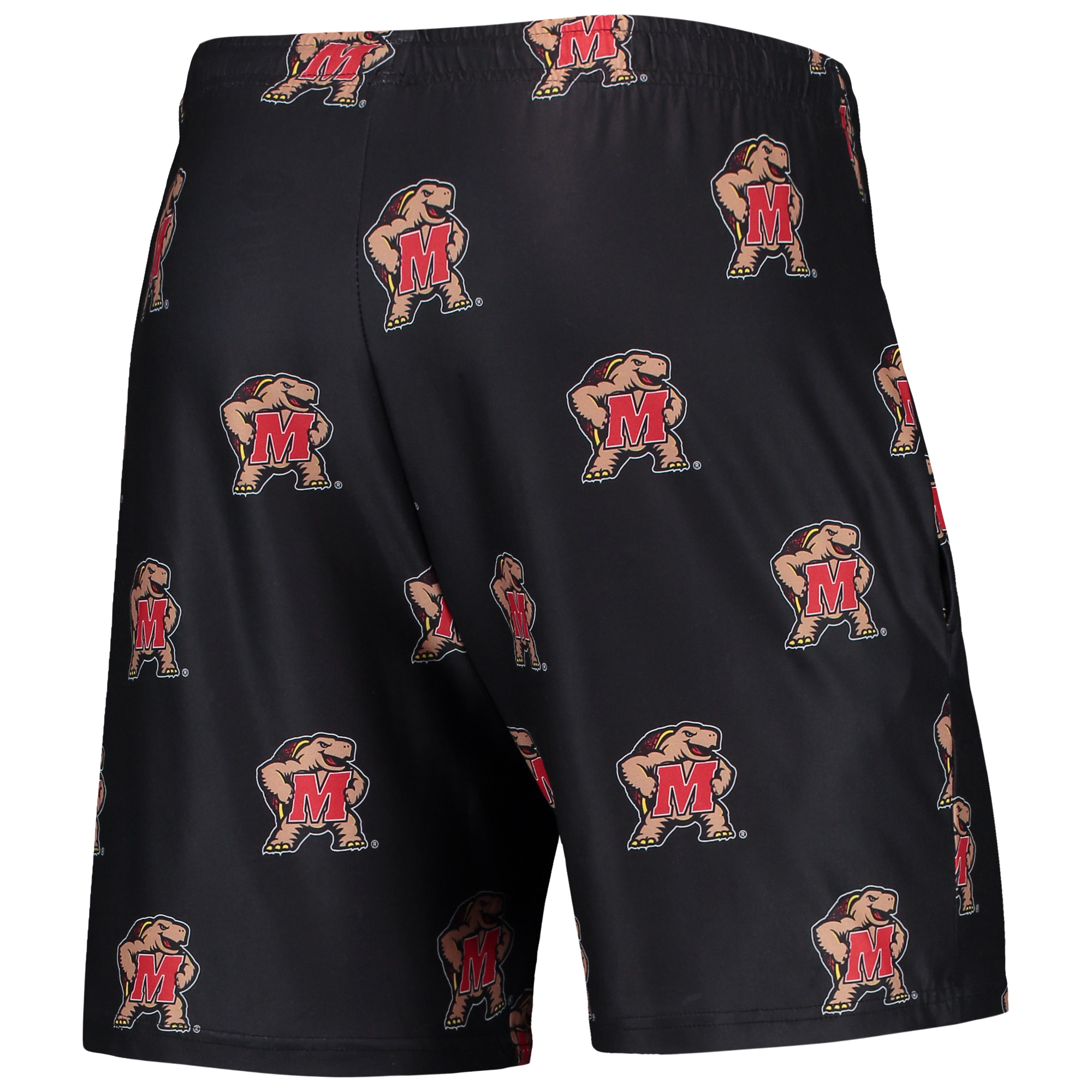 Men's Concepts Sport Black Maryland Terrapins Flagship Allover Print Jam Shorts - Image 4
