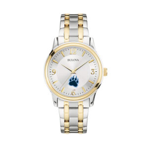 Bulova Silver/Gold CUNY Baruch College Classic Two-Tone Round Watch
