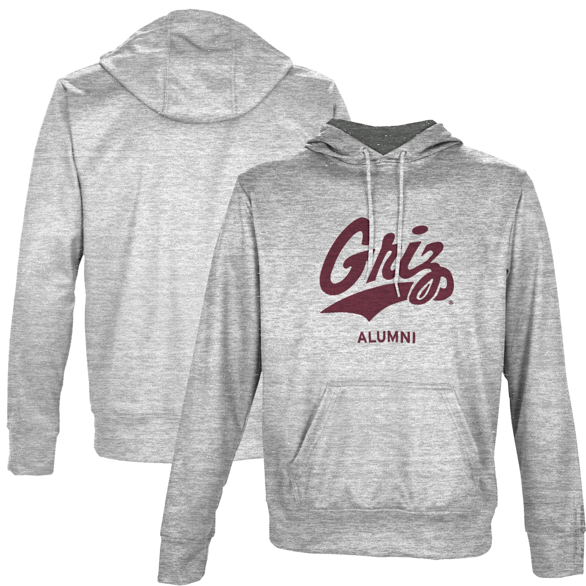 Men's ProSphere Gray Montana Grizzlies Alumni Name Drop Pullover Hoodie