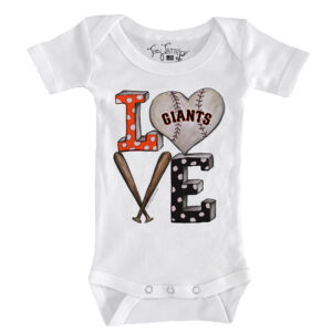 Infant Tiny Turnip White San Francisco Giants Baseball Love Bodysuit