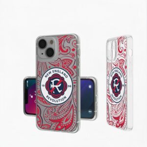 New England Revolution iPhone Paisley Design Clear Case