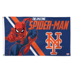 WinCraft New York Mets 3' x 5' Single-Sided Deluxe Spiderman Flag