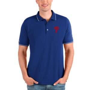 Men's Antigua Royal Philadelphia Phillies Affluent Polo