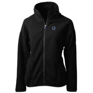 Women's Cutter & Buck Black Indianapolis Colts Cascade Eco Sherpa Fleece Full-Zip Jacket